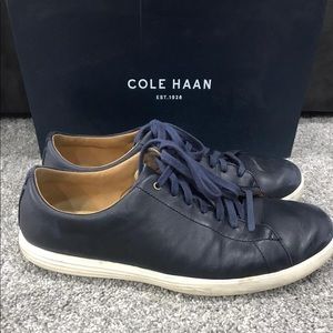 Men’s Navy Leather Cole Haan Sneakers
